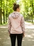 Corta Vento Com Capuz Feminino Adulto Flores 16.56.0105 Overcore Rosa