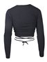 Cropped Feminino Adulto Canelado 2208 Mc'jo Preto