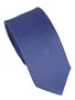 Gravata Semi Slim 100% Poliéster Diament Deluxe Azul
