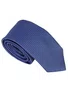 Gravata Semi Slim 100% Poliéster Diament Deluxe Azul