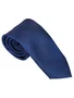 Gravata Semi Slim 100% Poliéster Diament Deluxe Marinho