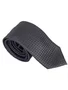 Gravata Semi Slim 100% Poliéster Diament Deluxe Preto
