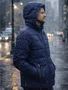Jaqueta Puffer De Nylon Masculina PKM206C Blue Bay/Barcly