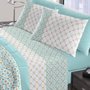 Jogo De Cama King Duplo 4 Peças Royal Plus Santista Cloe Verde Água