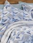 Jogo De Cama Casal 04 Peças Estampado 2,00 X 2,20 Crystal Teka Triangular