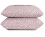 Jogo de Cama Casal 4 Peças 100% Algodão Max Póa Altenburg Rosa e Branco