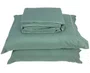 Jogo De Cama Casal Micropercal 200 Fios 4 Peças Renan Enxovais Verde