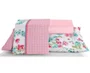Jogo De Cama King  4 Peças 270x250  Sissy Royal Santista Branco e Rosa