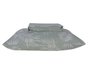 Jogo De Cama Solteiro Com 3 Peças 1.40x2.20 30 cm Estampado Crystal Teka Rocco Verde Água