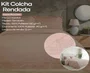Kit Colcha Casal 2,20x2,40 Flora Renda Habitat Rosa