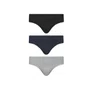 Kit Cueca Slip 3 Peças 11910 Selene Preto/Marinho/Mescla