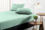 Lençol De Malha Casal Especial Liso  2,10 x 2,60  0006 Soft Verde Menta