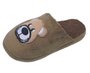Pantufa Peluciada Unissex Infantil Bordada H13771 Center Marrom