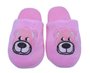 Pantufa Peluciada Unissex Infantil Bordada H13771 Center Rosa