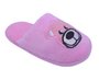Pantufa Peluciada Unissex Infantil Bordada H13771 Center Rosa