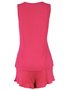 Pijama Curto Feminino Adulto De Malha Liso V507M Vila Flor Rosa