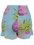 Pijama Curto Feminino Adulto De Malha V507M Vila Flor Azul E Rosa
