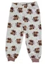 Pijama Fleece Feminino Infantil 2-8 5813 Doce Luar Creme e Marrom