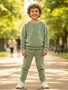 Pijama Fleece Masculino Juvenil  10-16 5811 Kanto Dos Sonho Verde Claro