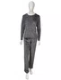 Pijama Plush Feminino Adulto 5815 kanto Dos Sonhos Chumbo