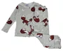 Pijama Plush Feminino Juvenil 10-14 5816A Kanto dos Sonhos Gelo e Marrom