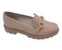 Sapato Mocassim Feminino Adulto Bridão De Metal 4283.104 Beira Rio Nude