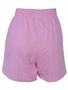 Shorts Em Moletinho Feminino Adulto 1.703420 Lecimar Rosa