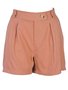 Shorts Em Viscolinho Feminino Adulto 1.703368 Lecimar Bege Outono