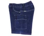Shorts Jeans Cargo Feminino Infantil 4/8 6055 Maliinha Jeans Escuro