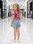 Shorts Jeans Feminino Infanti 4/8 6054 Maliinha Jeans Claro