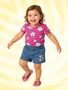 Shorts Jeans Feminino Infanti 4/8 6054 Maliinha Jeans Claro