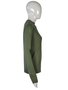 Suéter Feminino Adulto Tricot Gola Careca 87.09.0310 Mosaico Verde