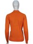 Suéter Feminino Gola Alta Modal trabalhado 2452 Dunialin Laranja