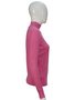 Suéter Feminino Gola Alta Modal trabalhado 2452 Dunialin Rosa