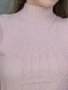 Suéter Feminino Gola Alta Modal trabalhado 2452 Dunialin Rose