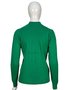 Suéter Feminino Gola Alta Modal trabalhado 2452 Dunialin Verde