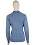 Suéter Feminino Gola Média Trabalhado  S00825 Dunialin Azul Claro