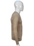 Suéter Masculino Gola Redonda Modal Trabalhado S03225 Dunialin Bege