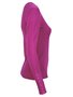 Sueter Tricô Feminino Adulto Detalhe Punho Com Botões 2453 Dunialin Orquidea