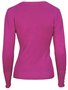 Sueter Tricô Feminino Adulto Detalhe Punho Com Botões 2453 Dunialin Orquidea