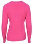 Suéter Tricô Feminino Detalhe Punho Com Botões 2453 Dunialin Pink