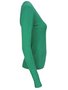 Suéter Tricô Feminino Detalhe Punho Com Botões 2453 Dunialin Verde