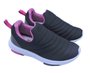 Tênis Calce Fácil Feminino Juvenil G-274 Gibizinho Preto E Pink