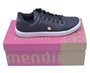 Tênis Feminino Adulto Casual MD52 Mendii Preto e Branco