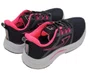 Tênis Unissex Adulto em Nylon Sintético 130BF90 Vorax Preto e Pink