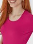 Vestido Básico Feminino Manga Curta Em Viscose Stretch 1000089473 Malwee Pink