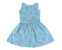 Vestido Curto Feminino Infantil Estampado Com Cinto 745 Tacadu Azul Claro