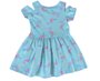 Vestido Curto Feminino Infantil Estampado Flamingo 744 Tacadu Azul Claro