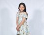Vestido Feminino Infantil 1-3 Curto Estampa Floral/Listras 1000073777 Carinhoso Verde