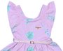 Vestido Feminino Infantil 4-8 Curto Estampa Folha 1000073788 Carinhoso Rosa